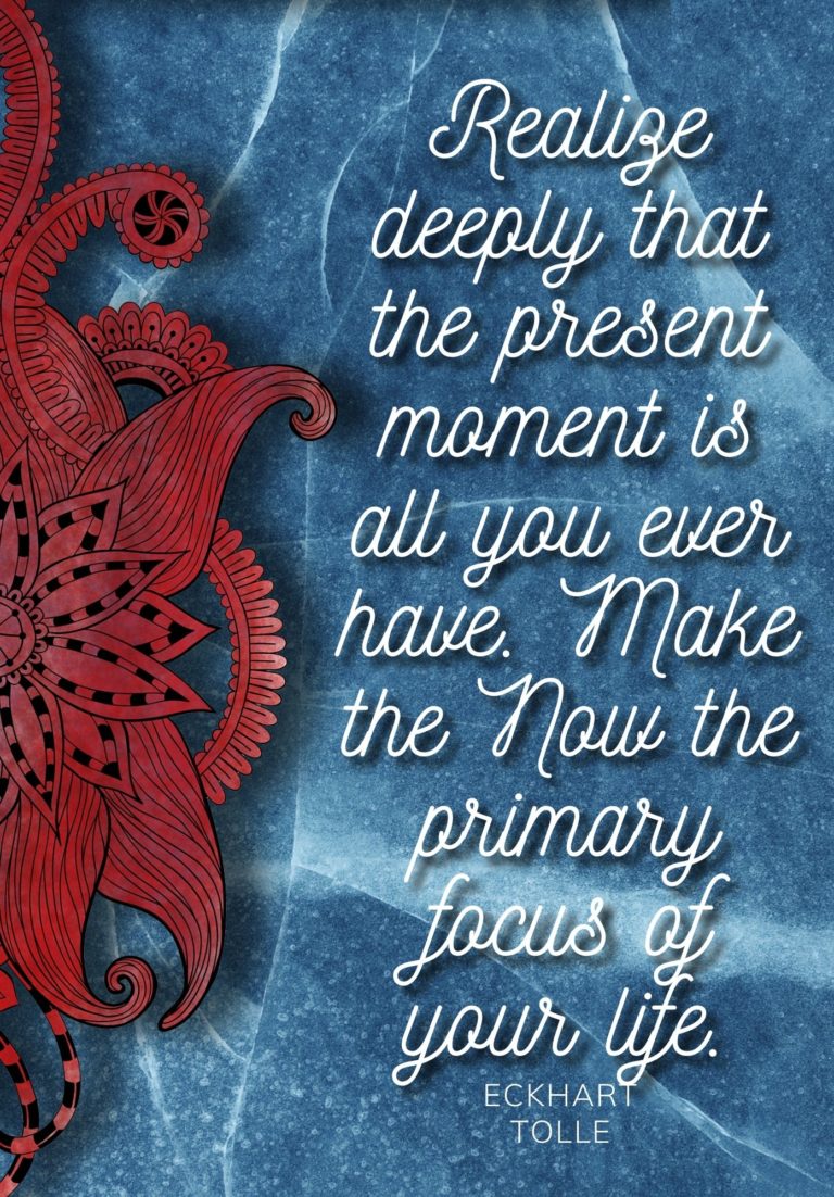 Quote by Eckhart Tolle, Printable Sized for Filofax and A5 Notebooks
