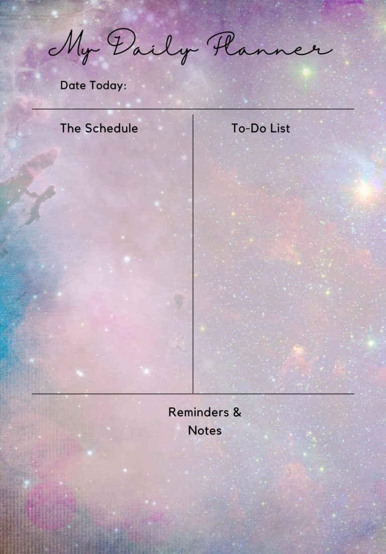 Free Printable Daily Planner for A5, Filofax, GoodNotes, Notability