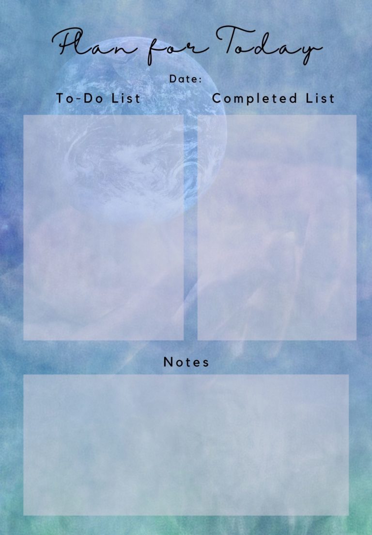 Planner Page for Filofax, Goodnotes or Notability