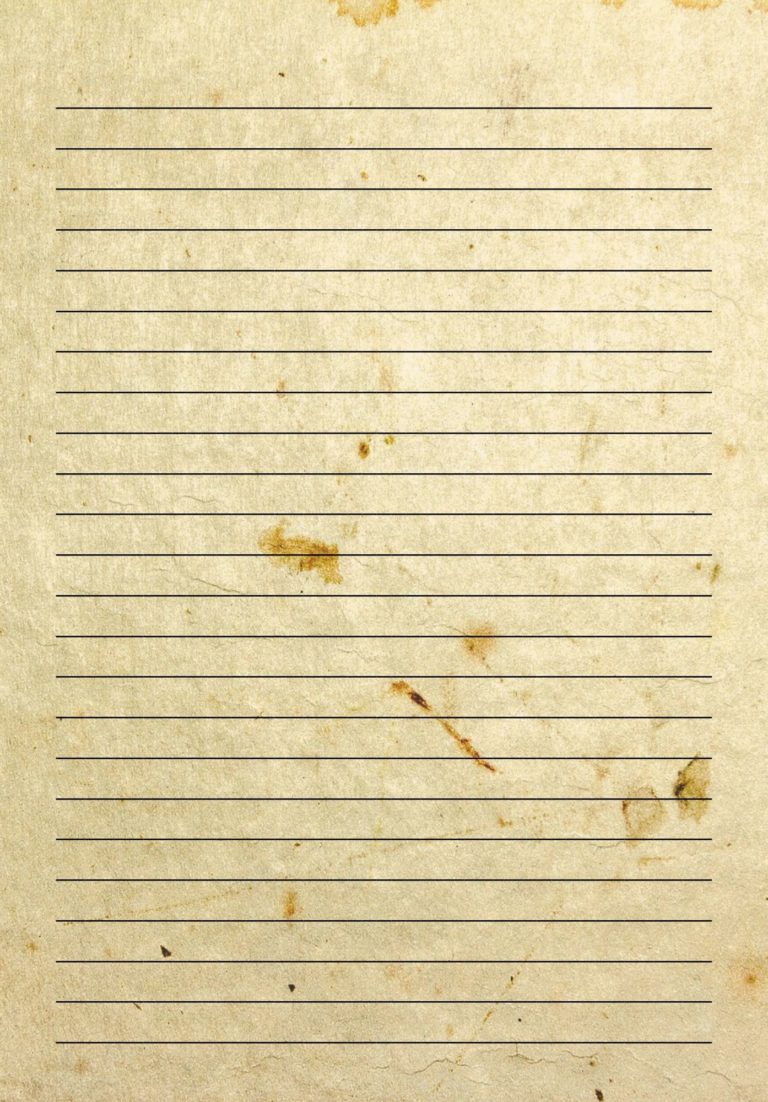 Printable Aged Lined Paper for Filofax Notebook or Goodnotes or Notability