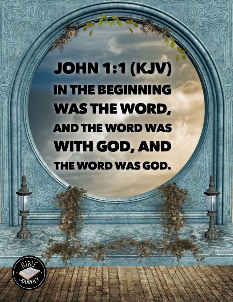 John 1:1 KJV - In the beginning was the Word, and the Word was with God, and the Word was God.